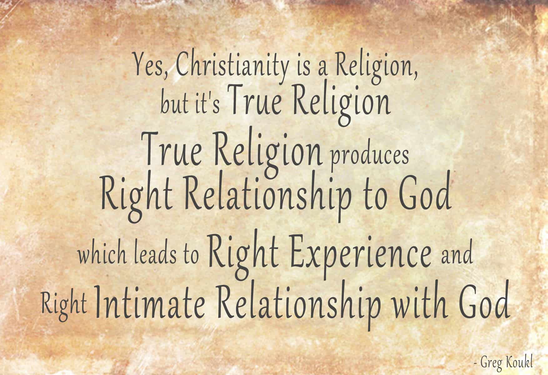 Relationship Vs Religion Christian Observer