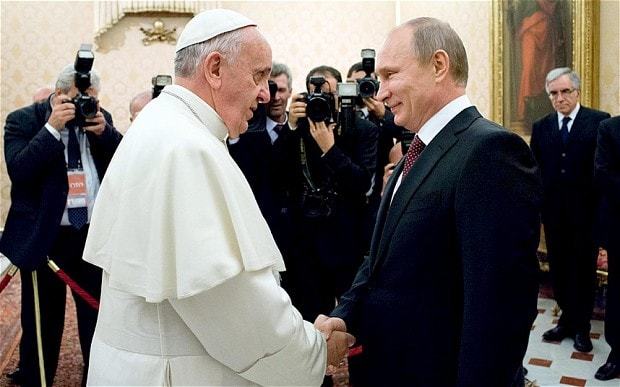 Image result for putin pope