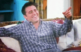 Image result for joey laughing gif